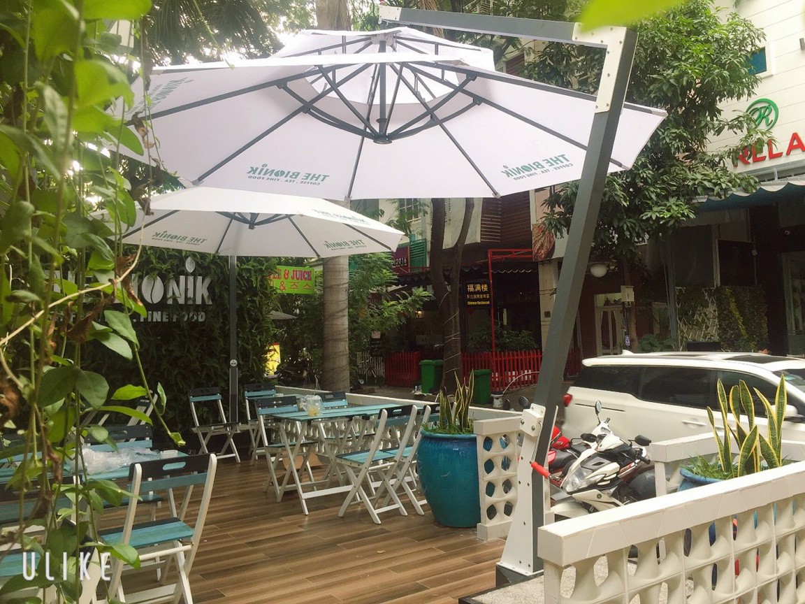 Giá dù che nắng ngoài trời, Dù che nắng quán cafe Quận Phú Nhuận TPHCM